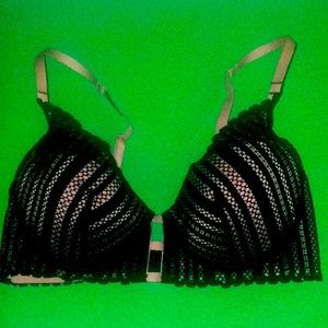BY VICTORIA SECRET BLACK SECRET LINED PLUNGE BRA!🥰👙